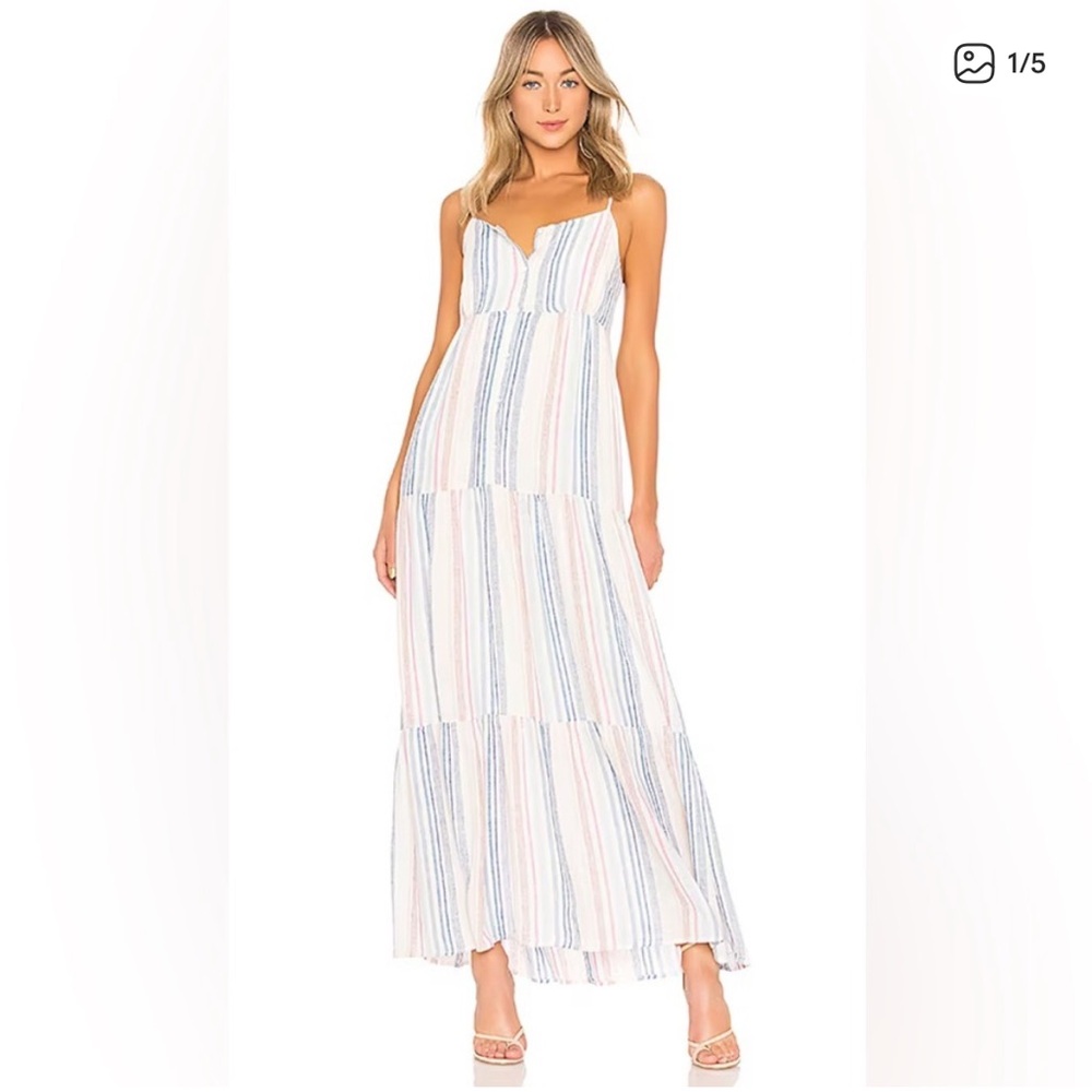 Splendid Striped Maxi Dress Sundress XS